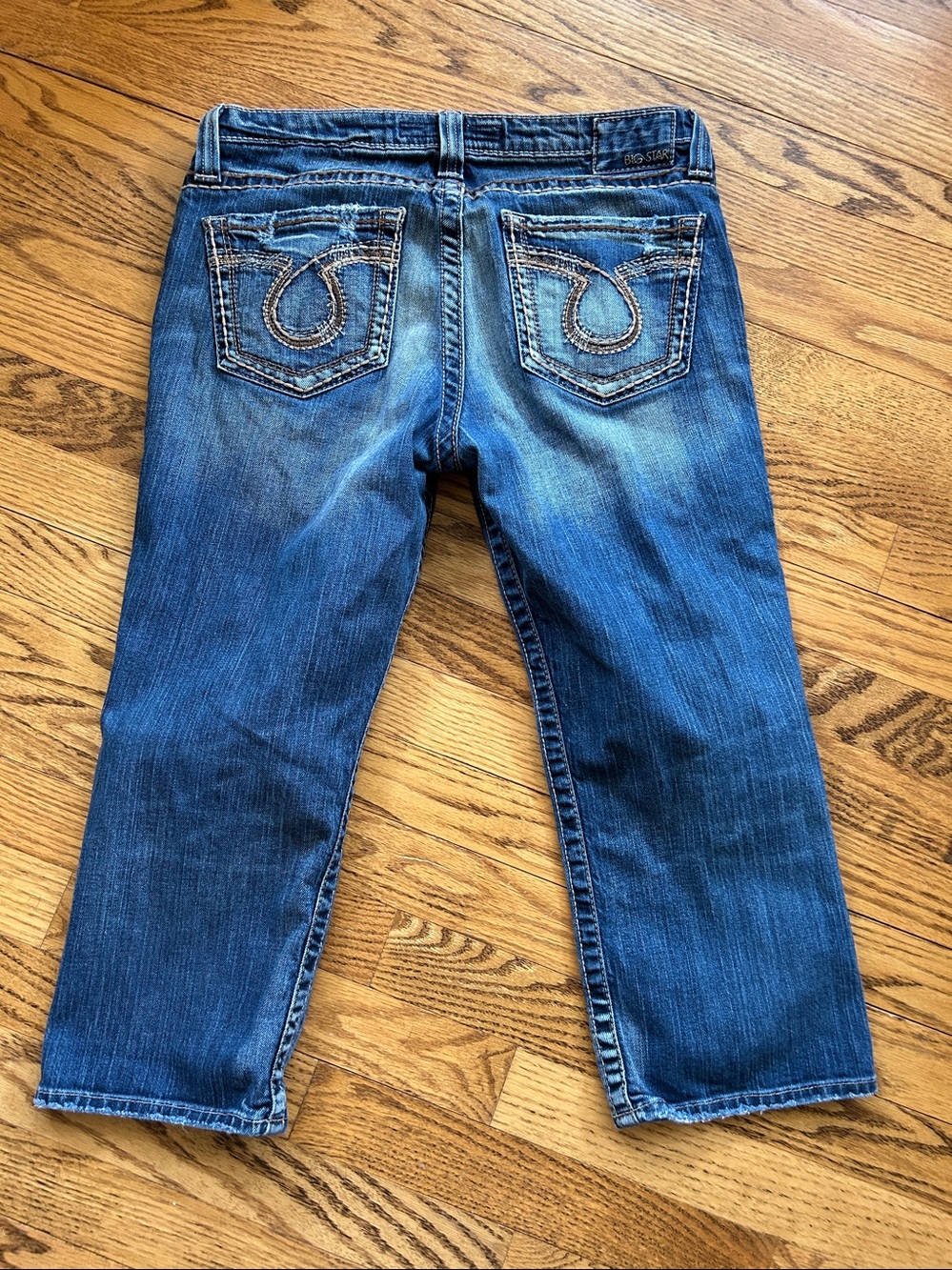 Big Star Women's Cropped Ankle Jeans in Medium Blue - Picture 5 of 6